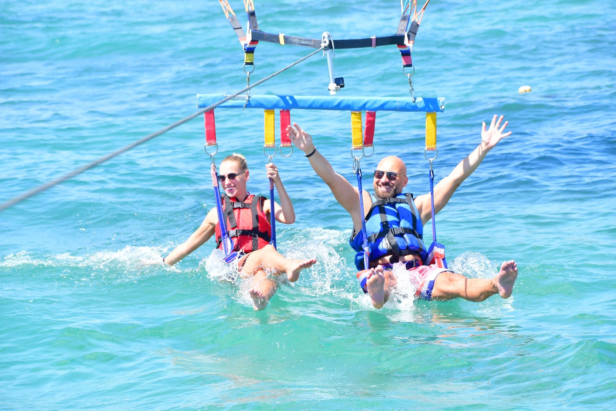 Parasailing water